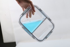 Hot Promotion Different Capacity Glass Lunch Box Compartment With Lid