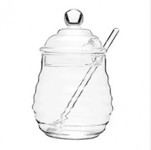 High Borosilicate Glass Honey Salt Sugar Jar