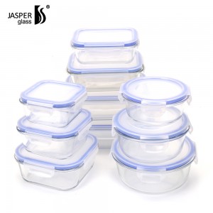 Glass food container